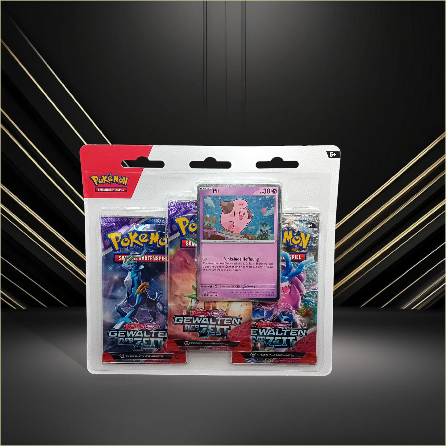 Pokemon Gewalten der Zeit Boosterpack - 3er Blister (Pii)